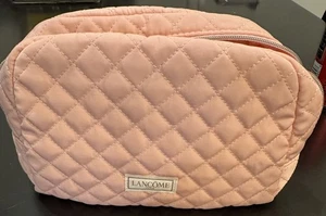 Borsa trucco trapuntata Lancome rosa nuova senza etichetta - Foto 1 di 4