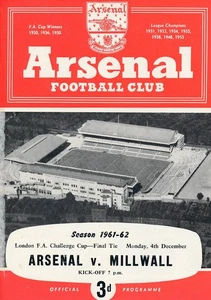 Arsenal v Millwall (London Challenge Cup Final) 1961/1962 - Imagen 1 de 1