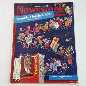 Newsweek Magazine December 11, 1961  Kennedy’s Insiders 1961 Christmas - Foto 1 di 4
