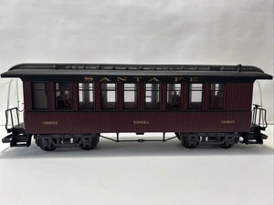 LGB 38805 Santa Fe Passenger Train Old Fashion Burgundy G Scale Train - Picture 1 of 14