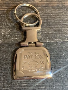 Patron Tequila Schlüsselanhänger silber chromfarben Logo Keyring Made in Mexico - Bild 1 von 4