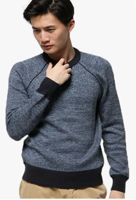 Jack Spade Blue Watkins Crewneck Sweater Mens XSmall Cotton - Image 1 of 4