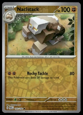 Pokemon SV04: Paradox Rift #103/182 Naclstack HOLO - Image 1 of 2
