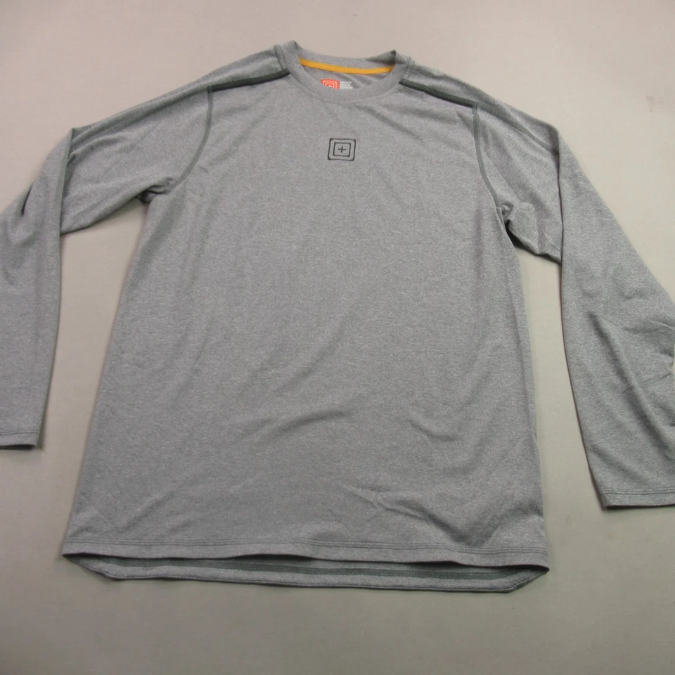 Camisa táctica 5.11 para hombre manga media larga cuello redondo informal gris Foto 1 de 4