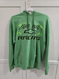 Felpa con cappuccio NOS Y2K GM Racing Tribal verde fluo adulto piccola - Foto 1 di 5