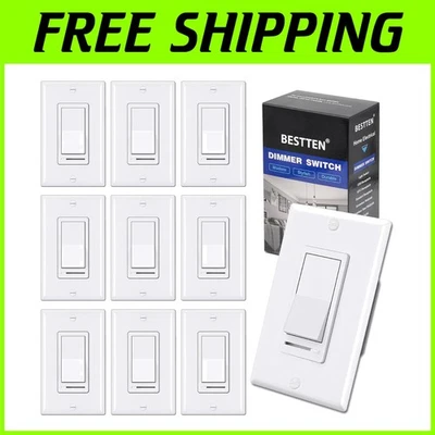 Weiße Dimmschalter, 10 Stück, einfache Installation - Bild 1 von 4