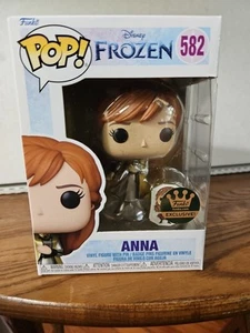 Funko Pop! Disney Princess Frozen Anna Gold mit Pin #582 Funko Exclusive - Bild 1 von 10