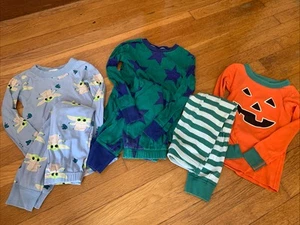 Hanna Andersson Mini Boden Lot Of 3 Pajama Sets Size 5 Star Wars, Halloween - Picture 1 of 11
