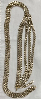 Cinturón de eslabones de cadena vintage CHANEL tono dorado Foto 1 de 4