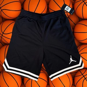 Nike Youth Boy's Air Jordan Jumpman Core Taping Mesh Shorts Black Size L - Picture 1 of 8