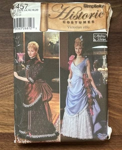 Simplicity Pattern 5457 Historic Costum Andrea Schewe 14-20 Victorian Gilded Age - Picture 1 of 3