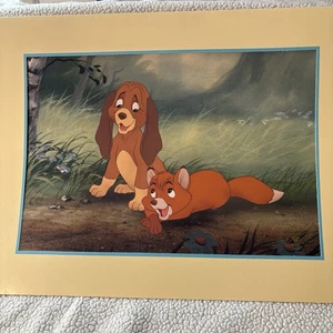 Disney Store 1994 Exclusive The Fox and the Hound Commemorative Lithograph-Read - Picture 1 of 4