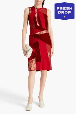 RRP€1033 STELLA MCCARTNEY Sheath Dress IT40 US4 UK8 S Silk Blend Made in Italy - Image 1 of 4