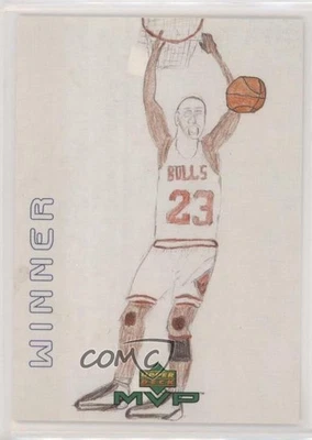 1999-00 Upper Deck MVP Draw Your Own Card Winner Michael Jordan #W4 HOF - Image 1 of 2