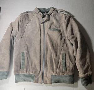 Vintage 70s Alvin Josef Men’s Genuine Suede Leather Jacket Brown Tan Medium - Bild 1 von 11