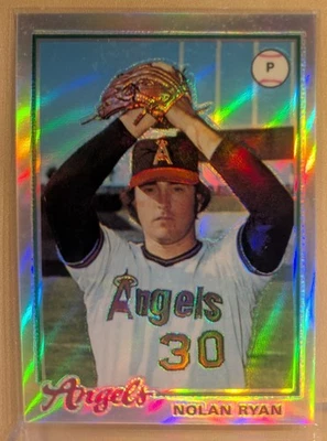1999 Topps FINEST CHROME REFRACTOR #11 Nolan Ryan Angels 1978 HOF RARE PARALLEL - Image 1 of 2