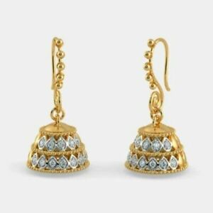 Elegant 18k Yellow Gold Plated Hoop Earrings Women Wedding Jewelry A Pair/set