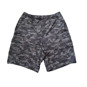 Lululemon Pace Breaker Shorts 8" Mens Medium Gray Camouflage Lined Running - Picture 1 of 16