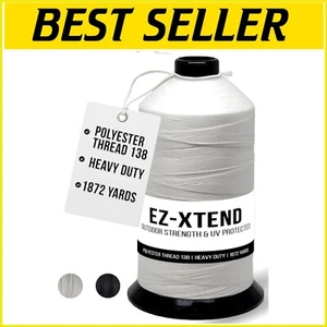 Waterproof Bonded Polyester Thread for Upholstery & Outdoor Fabrics - 8 oz - Picture 1 of 8