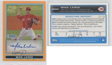 2009 Bowman Draft Prospects Chrome Orange Refractor /25 Mike Leake #BDPP97