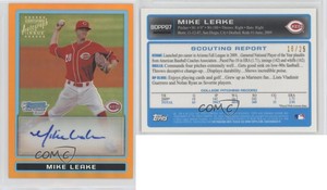 2009 Bowman Draft Prospects Chrome Orange Refractor /25 Mike Leake #BDPP97