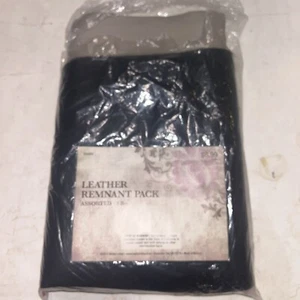 Assorted Leather Remnant Pack -3 Pounds of - Dark colors - Black / Browns / Gray - Picture 1 of 4
