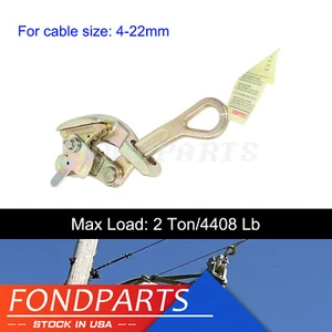 2 Ton Alloy Steel Multifunctional Cable Wire Rope Haven Grip Pulling Puller Tool - Picture 1 of 7
