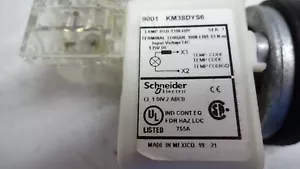 Pulsador ámbar Schneider Electric 9001KM38DYS6 30mm 135Vdc BSD1318-6COMPRAR - Imagen 1 de 6