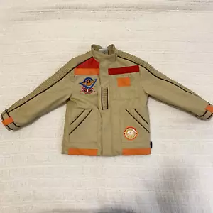 Disney Star Wars Jacket Kids Size 3 Tan Faux Leather X-Wing Squadron Resistance - Picture 1 of 13