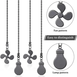 Home Decoration Ceiling Fan Zip Extender Fan Shape Chandelier Pull Chain - Picture 1 of 10