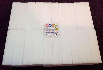 GENERIC 50 PACK Melamine Sponge Eraser Heavy Duty Extra Durable 1" - Works Like Magic!