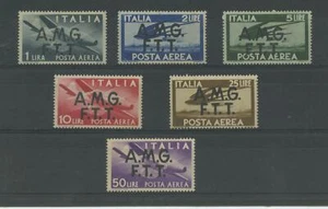 TRIESTE 1947 POSTA AEREA 6V. 3 ** LUSSO - Picture 1 of 1