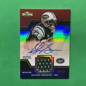 2011 Topps Triple Threads - Unity Autographed Relics #TTUAR-28 Shonn Greene /10 - Picture 1 of 4