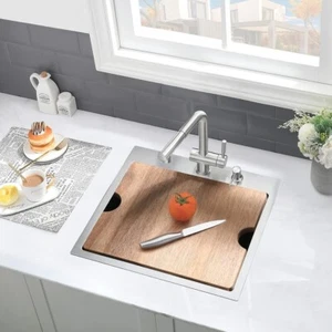 21 Inch Bar Sink Drop In Workstation-21x20 Small Rv Drop In Kitchen Sink 16 G... - Picture 1 of 9