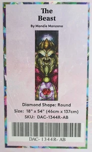 KIT DE CLUB DE ARTE DE DIAMANTES THE BEAST BY MANDIE MANZANO PINTURA DAC DESCONTINUADA ¡NUEVO! - Imagen 1 de 5