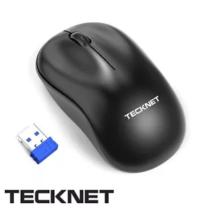 TeckNet 2.4G Omni Pequeño Portátil Inalámbrico Mouse Óptico con USB Nano Ewm01233 - Imagen 1 de 12