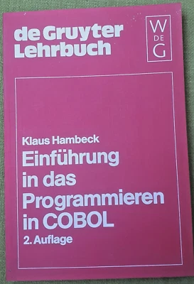 Hambeck, Klaus: Einführung in das Programmieren in COBOL. de-Gruyter-Lehrbuch 78 - Bild 1 von 4