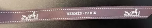 81 in / 6.75 ft💯% Authentic Hermes , Brown w/white logo horse ribbon. - Picture 1 of 1