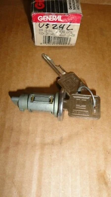 NORS 1960 PONTIAC OLDSMOBILE CHEVROLET BUICK CILINDRO DE BLOQUEO DE ENCENDIDO Y LLAVES Foto 1 de 2