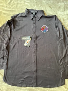 XL Navy Bodies of York Rite Masonic Button Down Shirt Long Sleeve Wicking NEW! - Picture 1 of 3