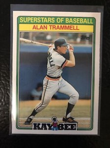 1988 Topps Baseball Kay Bee Superstars of Baseball # 31 Alan Trammell