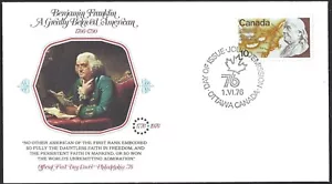 Canada # 691 "BENJAMIN FRANKLIN" Brand New 1976 Fleetwood Issue - Picture 1 of 2