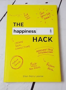 SIGNED The Happiness Hack by Ellen Petry Leanse 2017 1st edition Hardcover - Picture 1 of 7