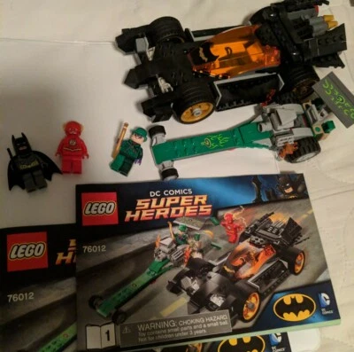 76012 LEGO DC Super Heroes Flash Batman The Riddler Chase instructions minifigs - Image 1 of 2