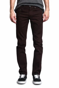 Victorious Men's Spandex Color Skinny Jeans Stretch Colored Pants DL937-PART-1 - Picture 1 of 49