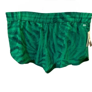 Pantaloncini da corsa DSG Performance Mid-Rise Stride nuovi con etichette "Trippy Zebra Green" taglia 2XL - Foto 1 di 9