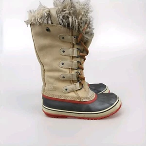 Botas altas de invierno para mujer SOREL Joan of Arctic de gamuza tostada de piel sintética 7, NL1540254 - Imagen 1 de 13