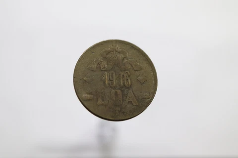 German East Africa 1916 - 20 Heller - Tabora Emergency Coin B11 #HZ4807 Cover