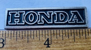 Vintage Honda Name Bar Motorcycle Pin Silver Tone - Picture 1 of 2