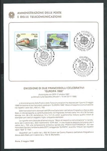1988 ITALIA BOLLETTINO ILLUSTRATIVO N. 8 EUROPA - Picture 1 of 1